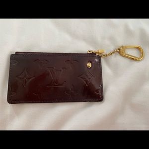 Burgundy Monogram Vernis patent calf leather